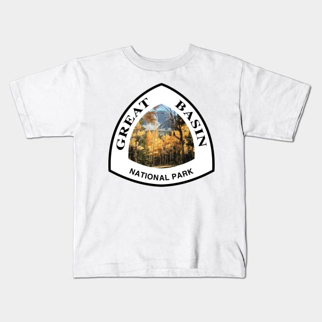 Great Basin National Park shield Kids T-Shirt by nylebuss